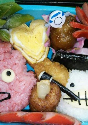 子供&旦那様のキャラ弁ハウルの動く城-レシピのメイン写真