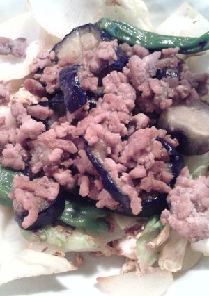 なすと鶏ミンチ炒めもの-レシピのメイン写真