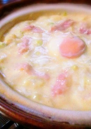 ✲半熟卵ときゃべつのクリーム煮✲-レシピのメイン写真