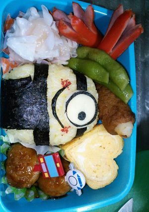 子供&旦那様のキャラ弁ミニオン-レシピのメイン写真