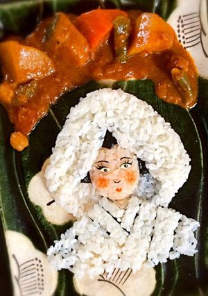 デコレーションカレー★６月の花嫁-レシピのメイン写真