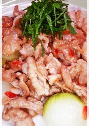 塩トマトで纏めた♠酢っぱ甘な豚小間ちび玉-レシピのメイン写真