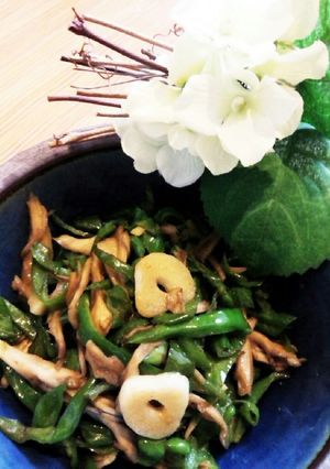 ピーマンと舞茸のにんにくバター醤油炒め-レシピのメイン写真