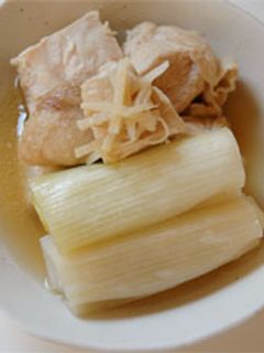 風邪ひきさんにネギと鶏のショウガ煮-レシピのメイン写真