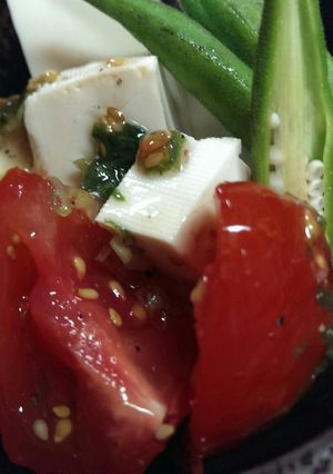 あっさりトマトと豆腐のコラボ-レシピのメイン写真