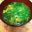エコ☆かぼちゃのワタとニラのお味噌汁