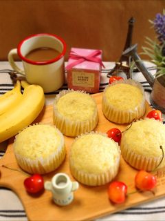ふわもち♡簡単バナナ蒸しパン♪-レシピのメイン写真