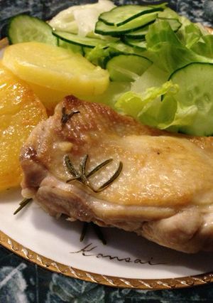 鶏もも肉のハーブ焼き-レシピのメイン写真