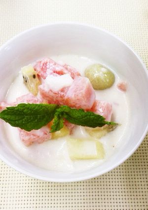 ココナッツミルクの冷たいデザート-レシピのメイン写真