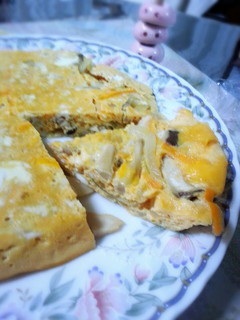 レンジで簡単☆お野菜と茸の和風オムレツ-レシピのメイン写真