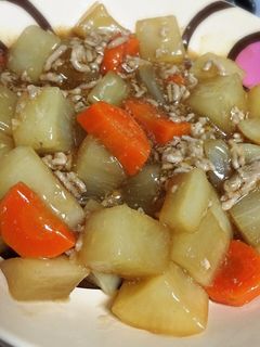 大根のそぼろあんかけ煮 *-レシピのメイン写真