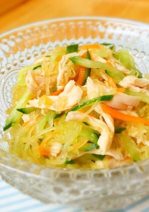 そうめんかぼちゃ☆シャキシャキ中華サラダ-レシピのメイン写真