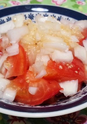玉ねぎトマトサラダ-レシピのメイン写真