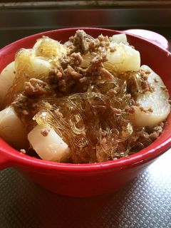 チンでカンタン大根のそぼろ煮-レシピのメイン写真