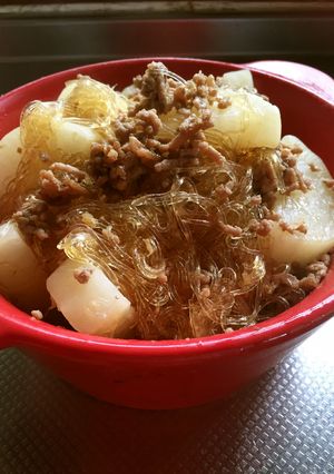 チンでカンタン大根のそぼろ煮-レシピのメイン写真