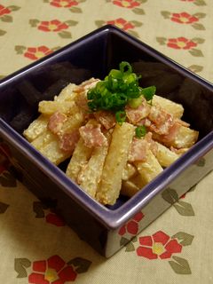 長芋の山椒マヨ炒め-レシピのメイン写真