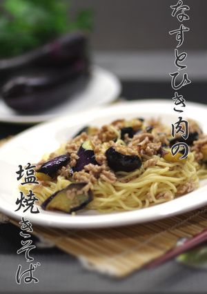 楽チン簡単▶▶なすとひき肉の塩焼きそば-レシピのメイン写真