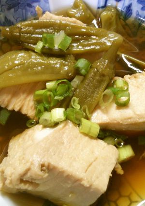 簡単！　和食　ししとうと　マグロの煮物！-レシピのメイン写真