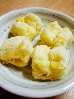 離乳食後期〜*レンジでコーン蒸しパン-レシピのメイン写真