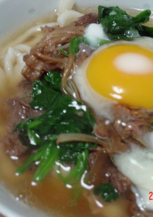 手打ちうどーんで肉うどーん-レシピのメイン写真