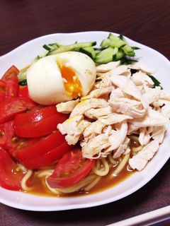 冷やし中華風インスタントつけ麺-レシピのメイン写真