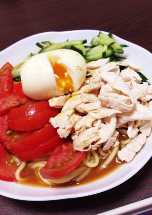 冷やし中華風インスタントつけ麺-レシピのメイン写真
