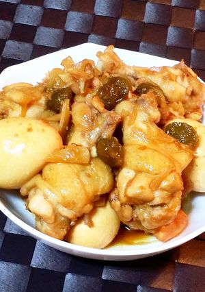 梅酢シロップで♪さっぱりやわらか鶏煮-レシピのメイン写真
