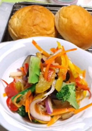 冷蔵庫掃除の夏野菜サラダ-レシピのメイン写真