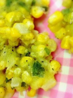 バジル&とうもろこしのかき揚げ-レシピのメイン写真