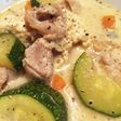 味噌コンソメ♡ミルクの肉ズッキーニスープ