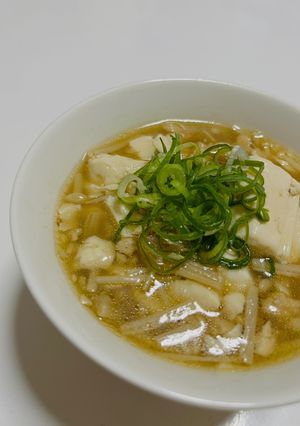 豆腐挽肉の和風ごまスープ-レシピのメイン写真