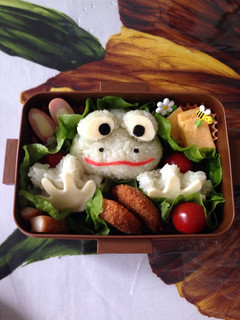 立体カエルのお弁当-レシピのメイン写真
