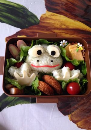 立体カエルのお弁当-レシピのメイン写真