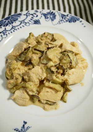 鶏と茄子の鮭レモンクリーム煮-レシピのメイン写真