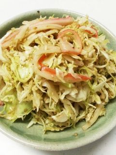 お弁当や朝ご飯に簡単キャベツの胡麻和え-レシピのメイン写真