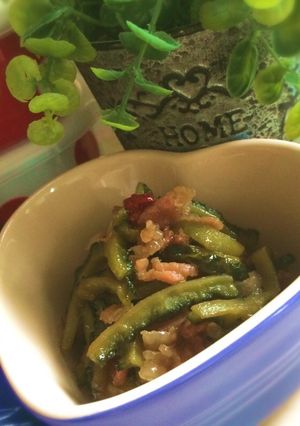 ご飯がススム(●´ー｀●)キンピラゴーヤ-レシピのメイン写真