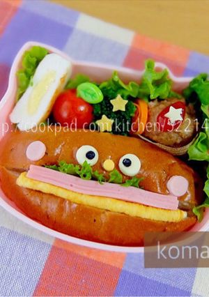 幼稚園 お弁当♡ぱん コッペパン 簡単-レシピのメイン写真