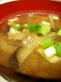 茄子とみょうがのお味噌汁-レシピのメイン写真