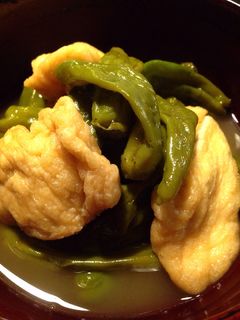 お酢でさっぱり!ししとうとお揚げの煮浸し-レシピのメイン写真