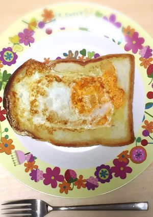 ＊簡単、朝ごはんに＊目玉焼きトースト-レシピのメイン写真