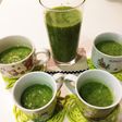 小松菜 とフルーツ あり合わせドリンク☆