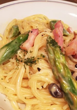 ランチに♩アスパラベーコン☆カルボナーラ-レシピのメイン写真