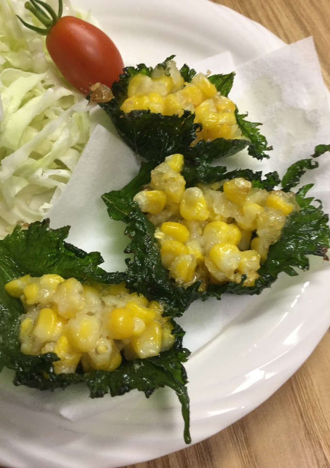 とうもろこしとシソのかき揚げ-レシピのメイン写真