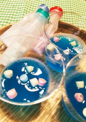 七夕★ラムネ菓子のゼリー♪-レシピのメイン写真