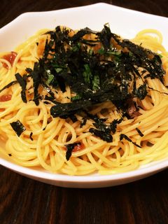 梅の冷製パスタ-レシピのメイン写真