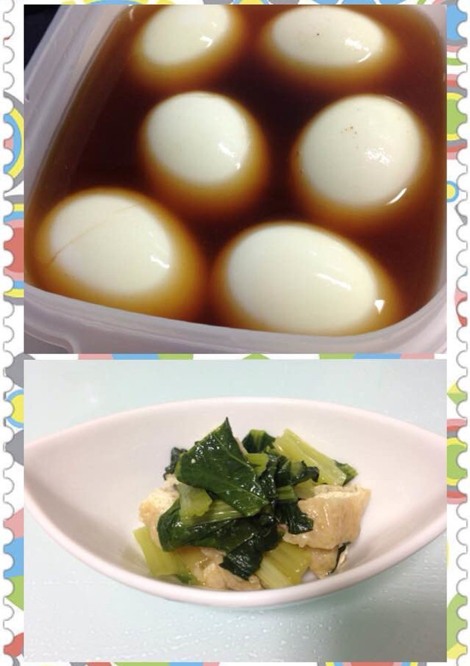 時短効率☆ゆでたまご→煮卵→あげの煮物-レシピのメイン写真