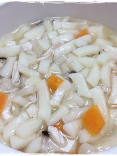 離乳食完了期 鶏ささみとしいたけのうどん-レシピのメイン写真