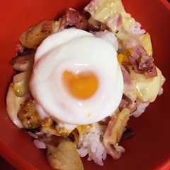 ベーコンじゃがいも丼-レシピのメイン写真