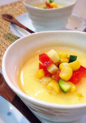 冷やして食べる濃厚ポタージュ茶碗蒸し♪-レシピのメイン写真