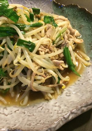 時短でメイン！豚ニラもやし炒め-レシピのメイン写真